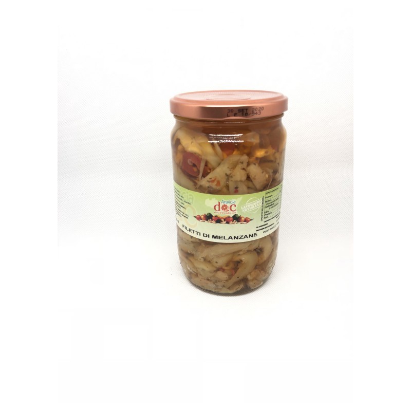 Filets d'aubergines - 650 gr Filets d'aubergines - 650 gr