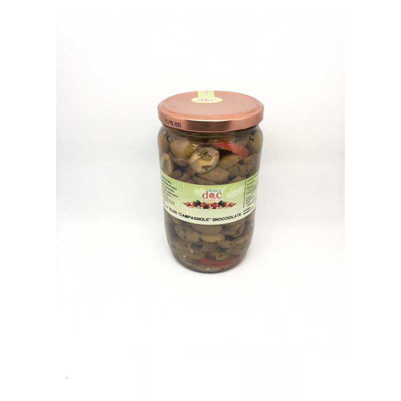 Olives de campagne dénoyautées - 640 gr Olives de campagne dénoyautées - 640 gr